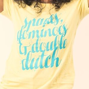 Izzy & Liv Spades, Dominoes & Double Dutch Graphic Tee Size L
